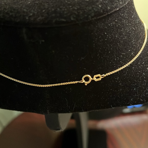 My Michelle 18k green amethyst and diamond pendant with chain - Picture 4 of 8